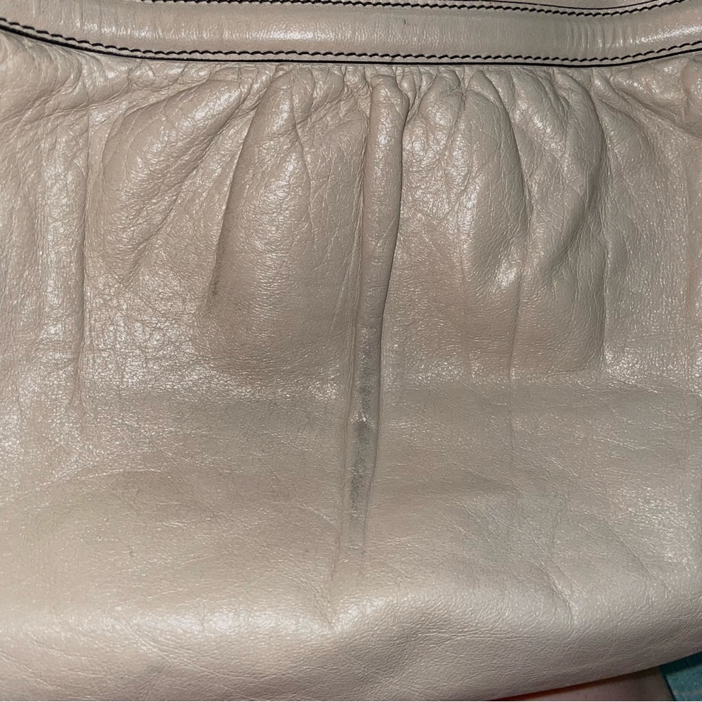 Fendi Large Chef Shopper Tote Bag in Chiaro Beige Cream Lambskin Leather Bag - Picture 15 of 17